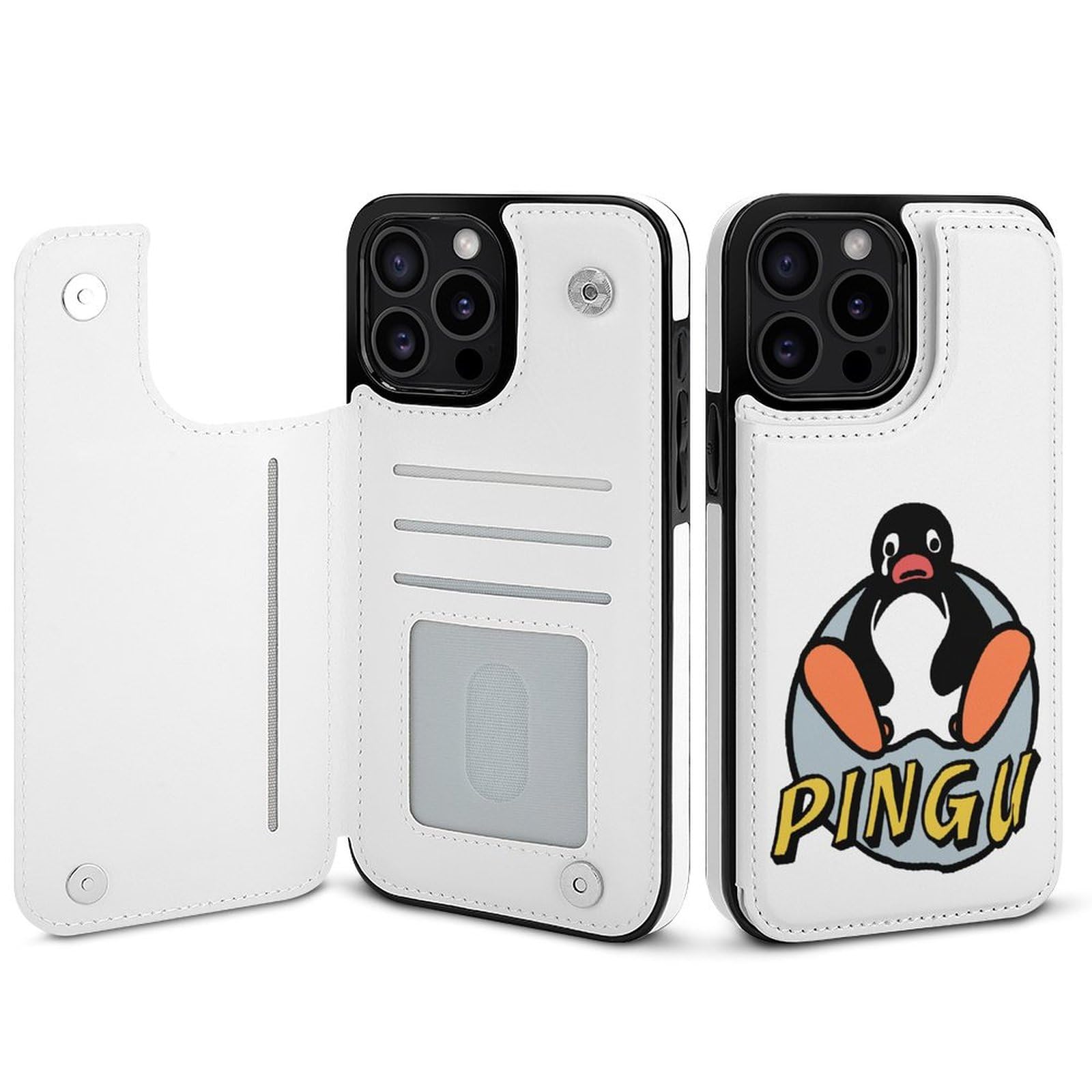 Amazon.co.jp: iPhone 15ケース 手帳型 ピングー キャラクター